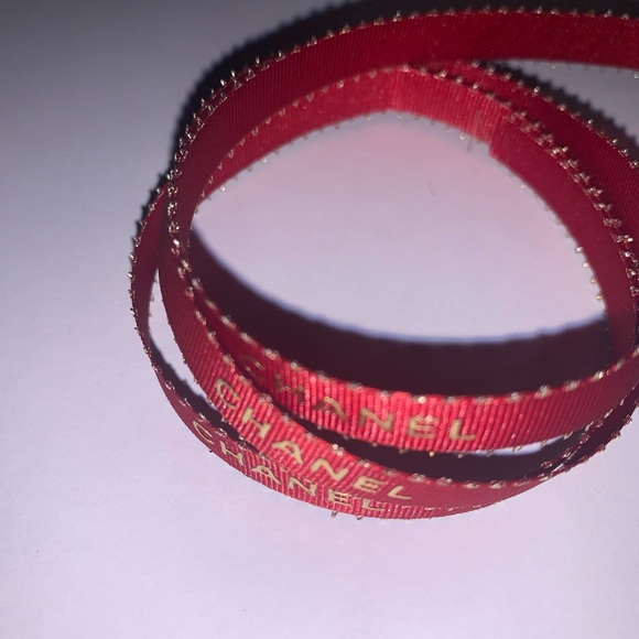 Authentic Chanel Classic Red Silk Ribbon appr. 72 Inches/2 Yds Valentine’s Day - Picture 6 of 10